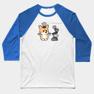 Zen Corgi Baseball T-Shirt